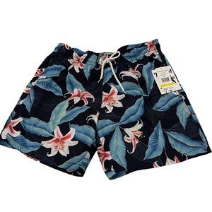 Trunks Surf & Swim Co Sano Printed Men Sz M Drawstring waist